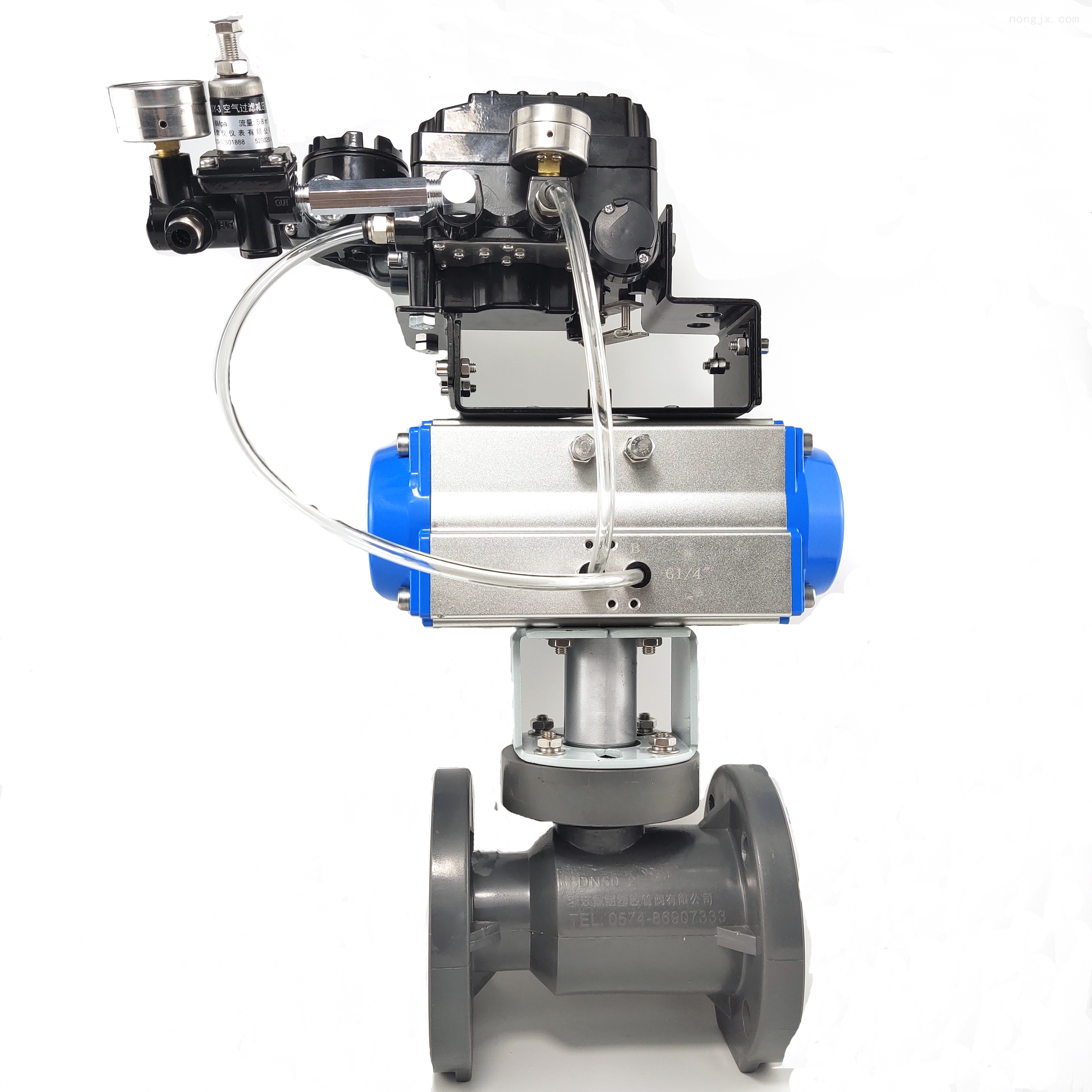 气动pvc/upvc塑料法兰球阀q641f-10s球阀