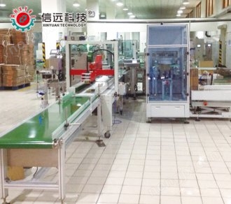 火鍋底料自動(dòng)裝箱生產(chǎn)線